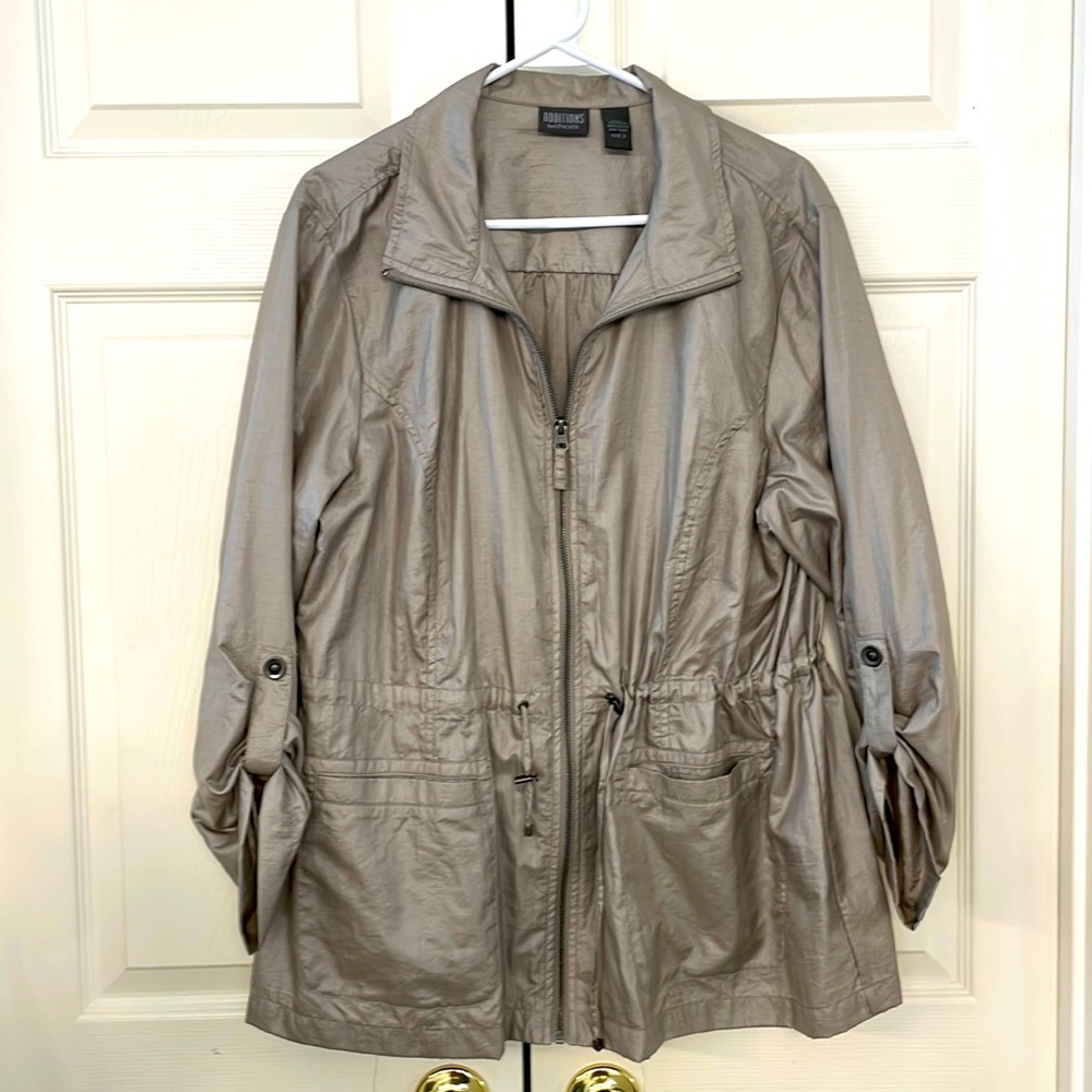 Chico’s (Additions by Chico’s) SIZE 3 (XL) Lightweight Pewter Jacket